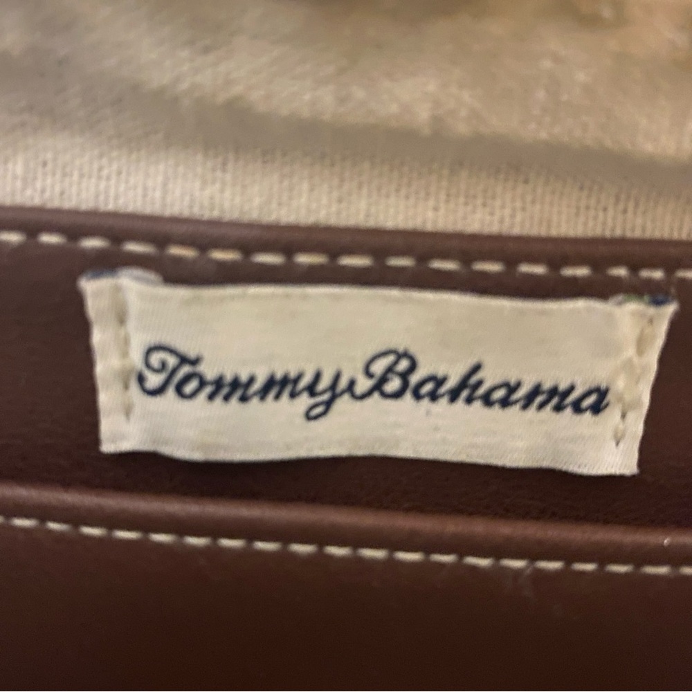Tommy Bahama Chocolate Wicker Rattan Crossbody Bag Basket Purse Nautical - Picture 2 of 9